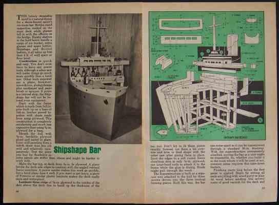 Ocean Liner Ship shaped BAR How-To build PLANS