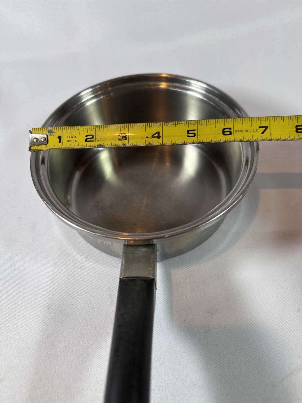 Saladmaster 1 Quart Sauce Pan 18-8 Tri-Clad Stainless Steel No Lid Dallas VTG