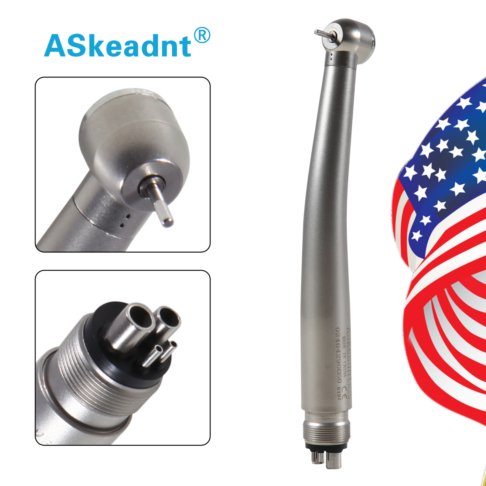 10 PCS Dental High Speed Handpiece Push Button Turbine 4 Hole NSK Pana Max Style