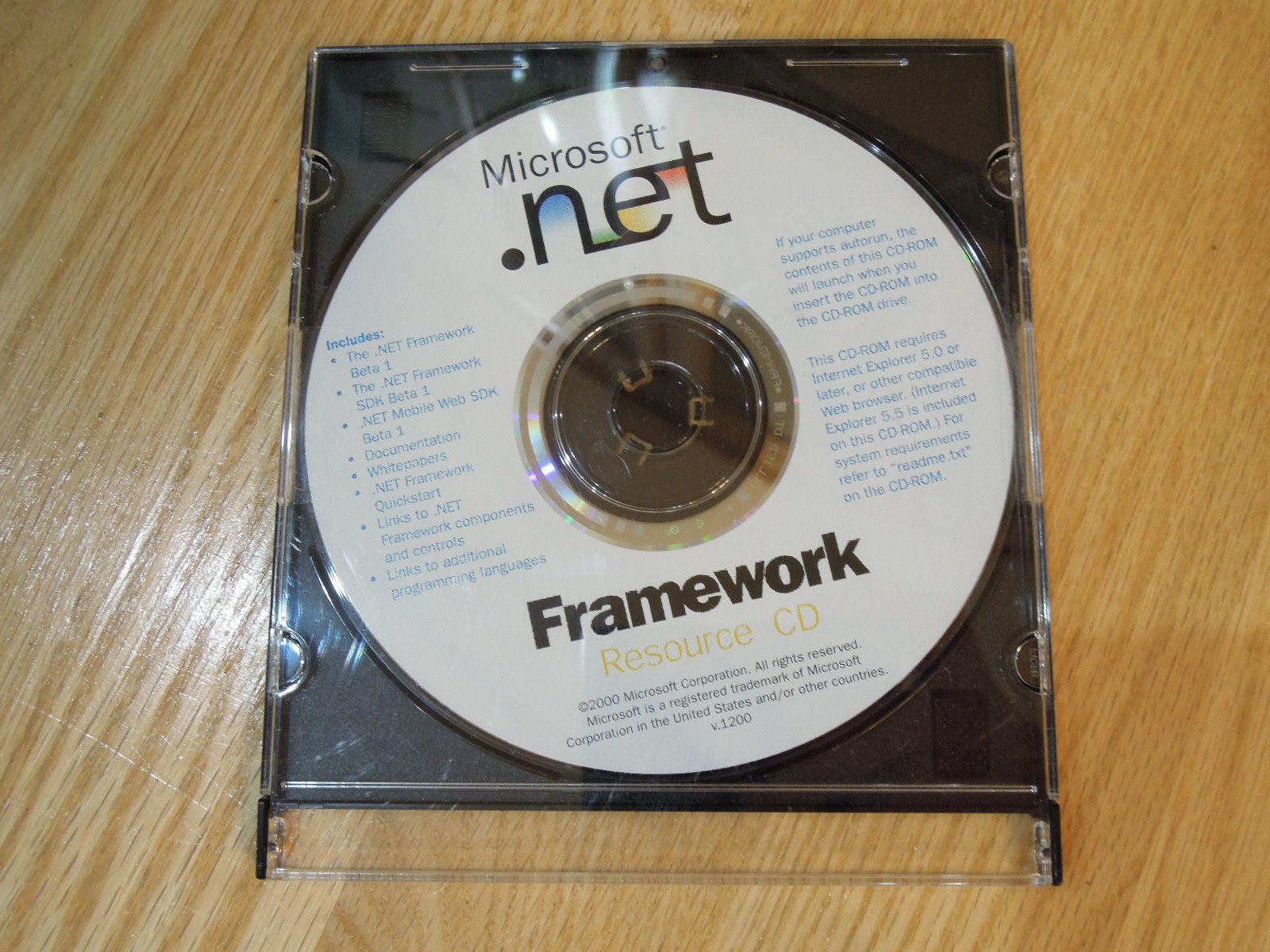 Microsoft  .net Framework 2000 Resource CD  v.1200