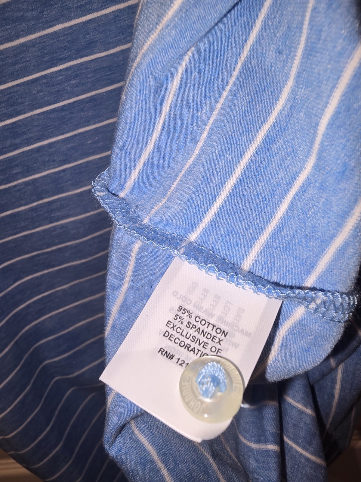 NWT Johnnie-O Hangin' Out Polo Neese Striped Bondi Blue Kids Size Shirts