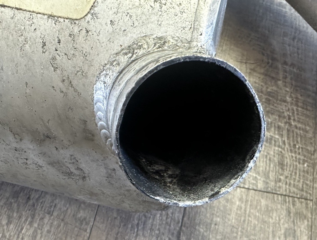 Kawasaki 650 SC, TS Coffman exhaust pipe muffler manifold