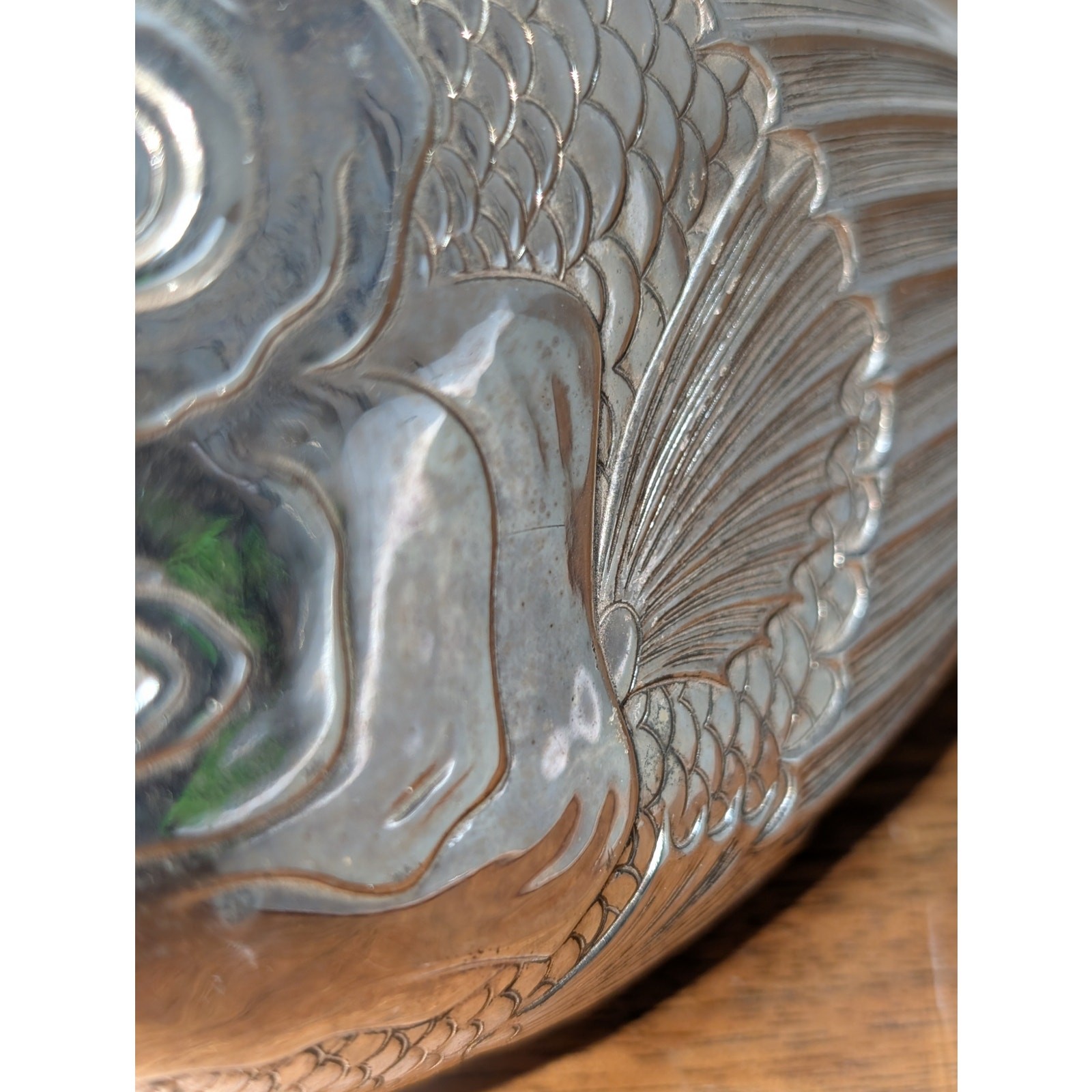 Vintage TOWLE Silverplate Fish Liquor Flask 6"