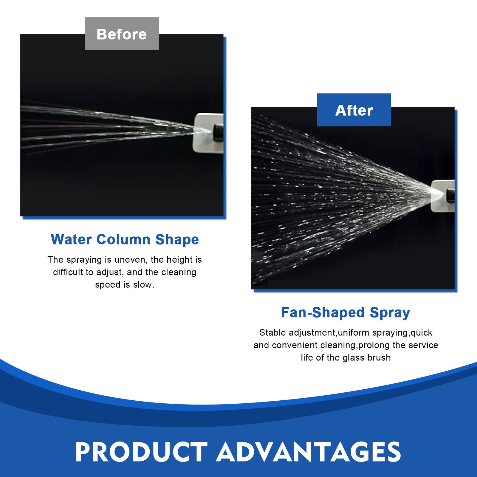 Window Windshield Wiper Nozzle Sprayer Washer Spray Nozzle Sprinkler Universal