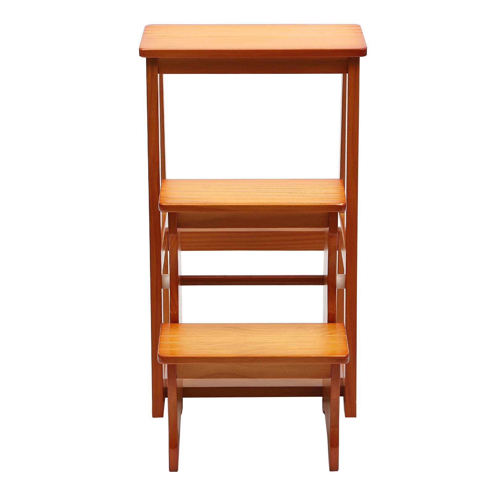 3-Step Folding Library Ladder Chair, Portable Multifunctional Step Stool