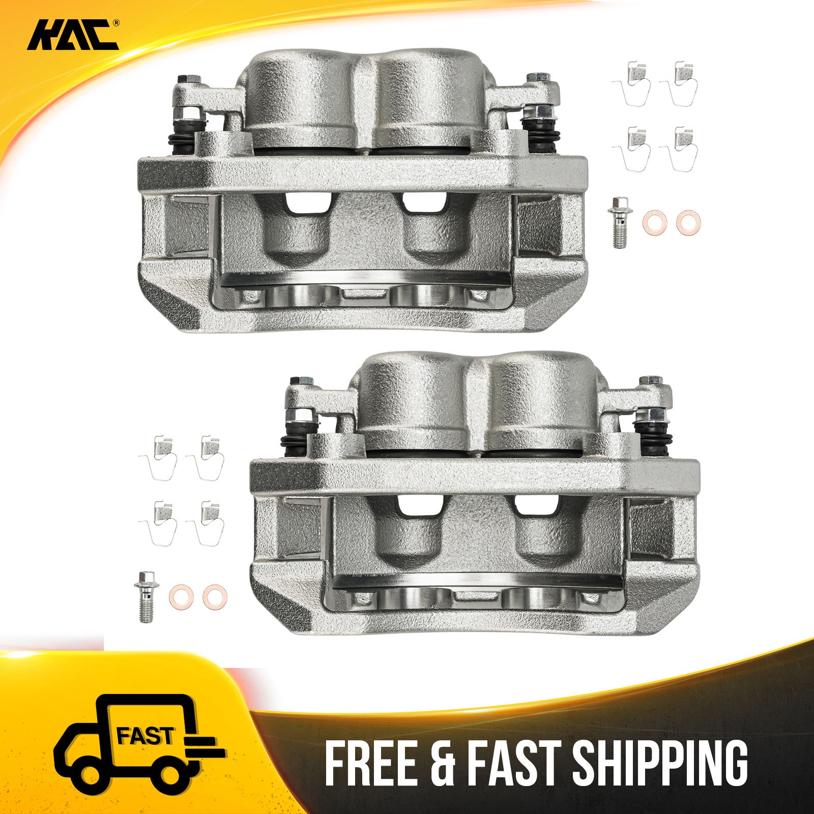 2 Front Brake Caliper for Dodge Ram 1500 2006-2008 Dakota 2005-2008 18B5008/09