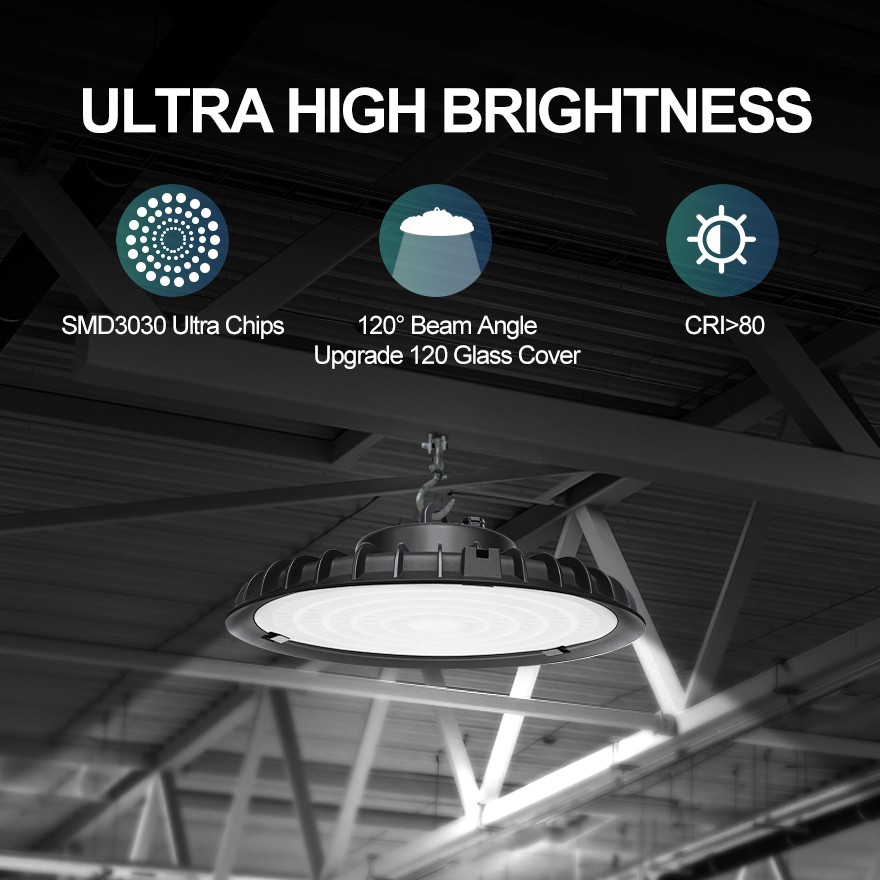 300W UFO Led High Bay Light Commercial Warehouse Industrial Factory Shop Light