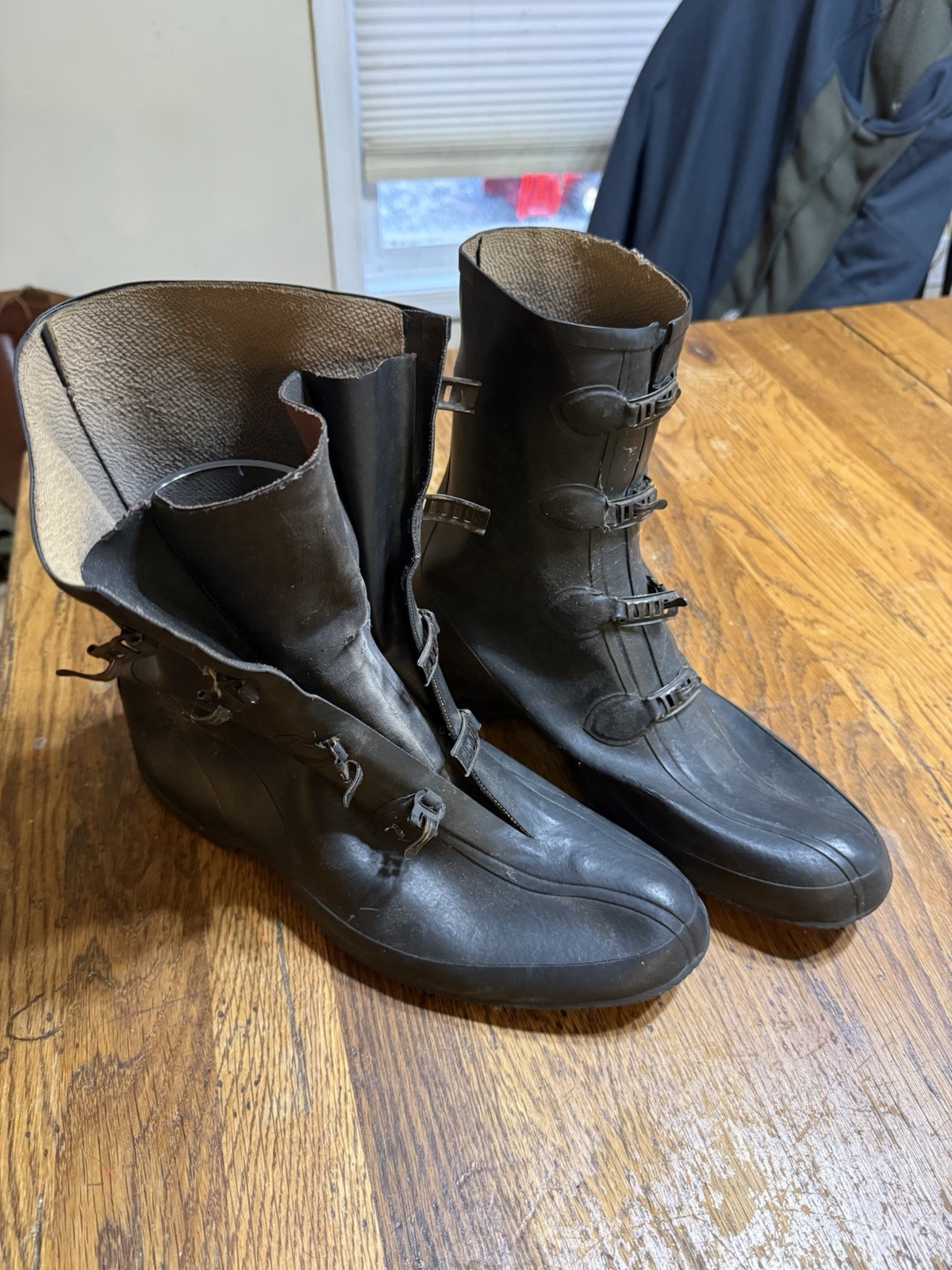 Rare 1st Pattern WW2 US Army Rubber Overshoes Size 11