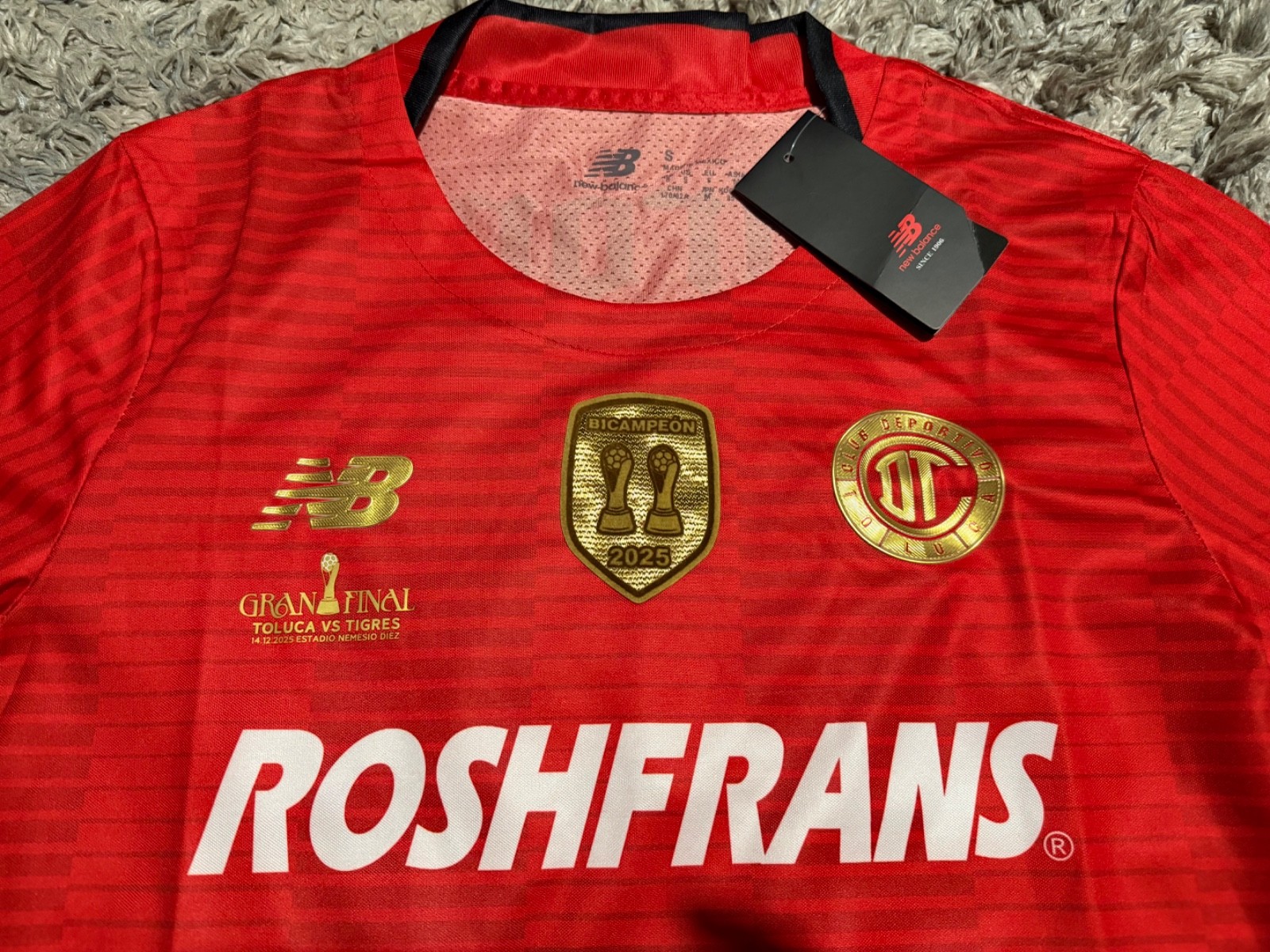 Toluca F.C 2025/26 BICAMPIÒN Home S-4X PLEASE READ DESCRIPTION