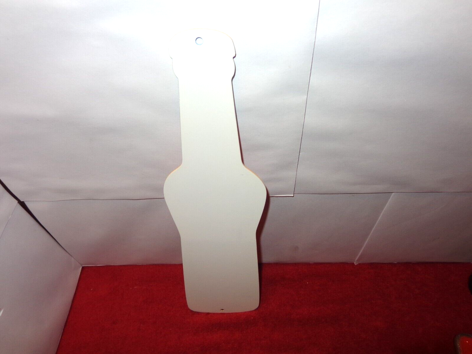 3 3/4 x 15 in ORANGE CRUSH SODA POP ADVERTISING SIGN HEAVY DIE CUT METAL #Z 286