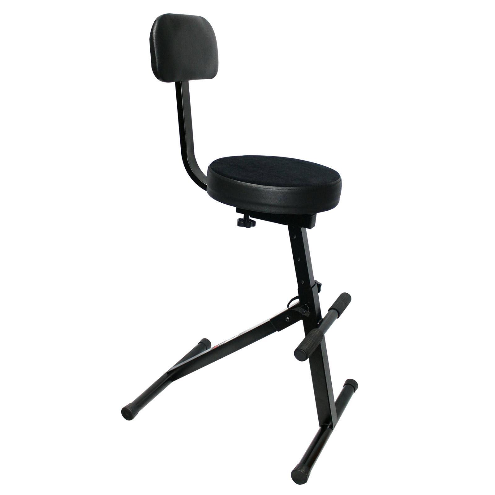 ProX X-GIG CHAIR Portable DJ Adjustable Velvet Covered Padded Foam Chair