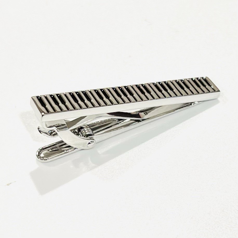 Music Piano Keyboard Tie Clip Tie Bar Men Daily Wear Music Lover Gift