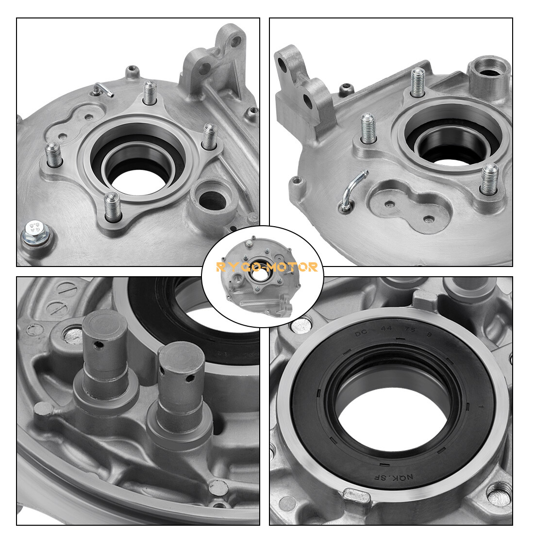 Rear Brake Drum Hub Plate Cover Shoes Bearing Seals Assy for Honda Rancher 420