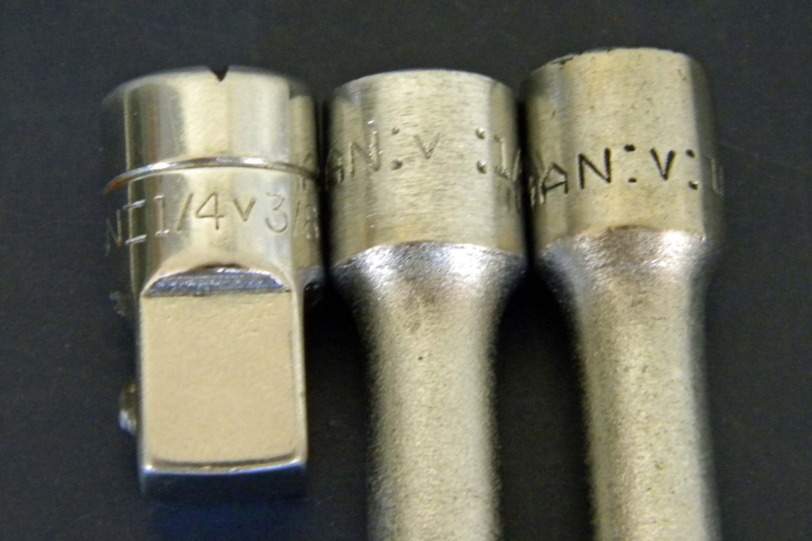 Vtg Craftsman 22 PC =V= 6PT, 12PT SAE Shallow, Deep Sockets, Extensions Lot