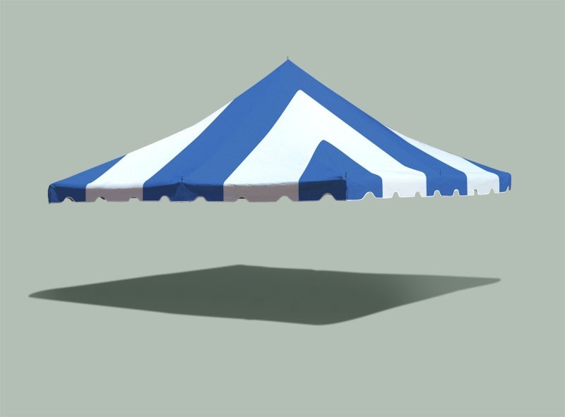 Replacement Pole Tent Canopy Top 20x20 Blue Cover Event Wedding Party Used