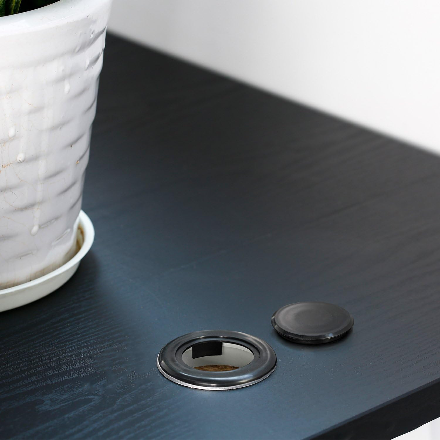 2 Sets 2 Inch Patio Table Umbrella Hole Ring Plug and Cap Set Parasol Hole Cover