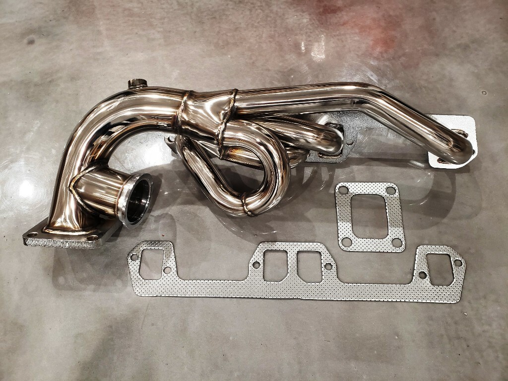 Single Turbo Manifold Header T4 V8 318 340 360 LA 5.2L 5.9L MAGNUM FOR DODGE