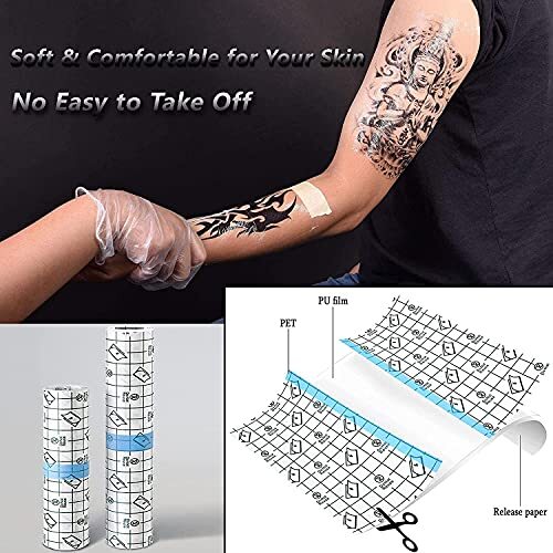 6"x1 yard Tattoo Aftercare Bandage Second Skin Waterproof Bandage Skin Wrap