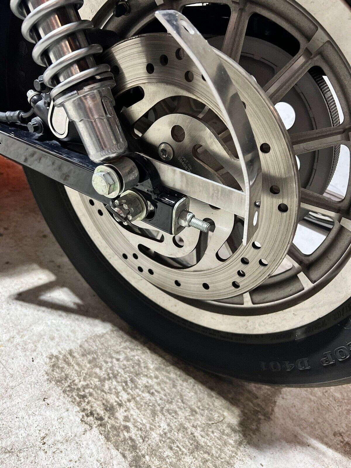 Curved License Plate Relocation Bracket for HARLEY DAVIDSON SPORTSTER All Years