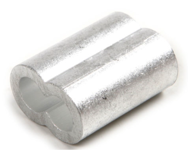 Aluminum Swage Sleeves for 3/16" Wire Rope Cable: 50, 100, 200, 500 and 1000 pcs