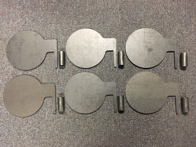 AR500 Steel Target Dueling Tree DIY Kit 6pc 4" x 3/8" Paddles with Tubes! USA!