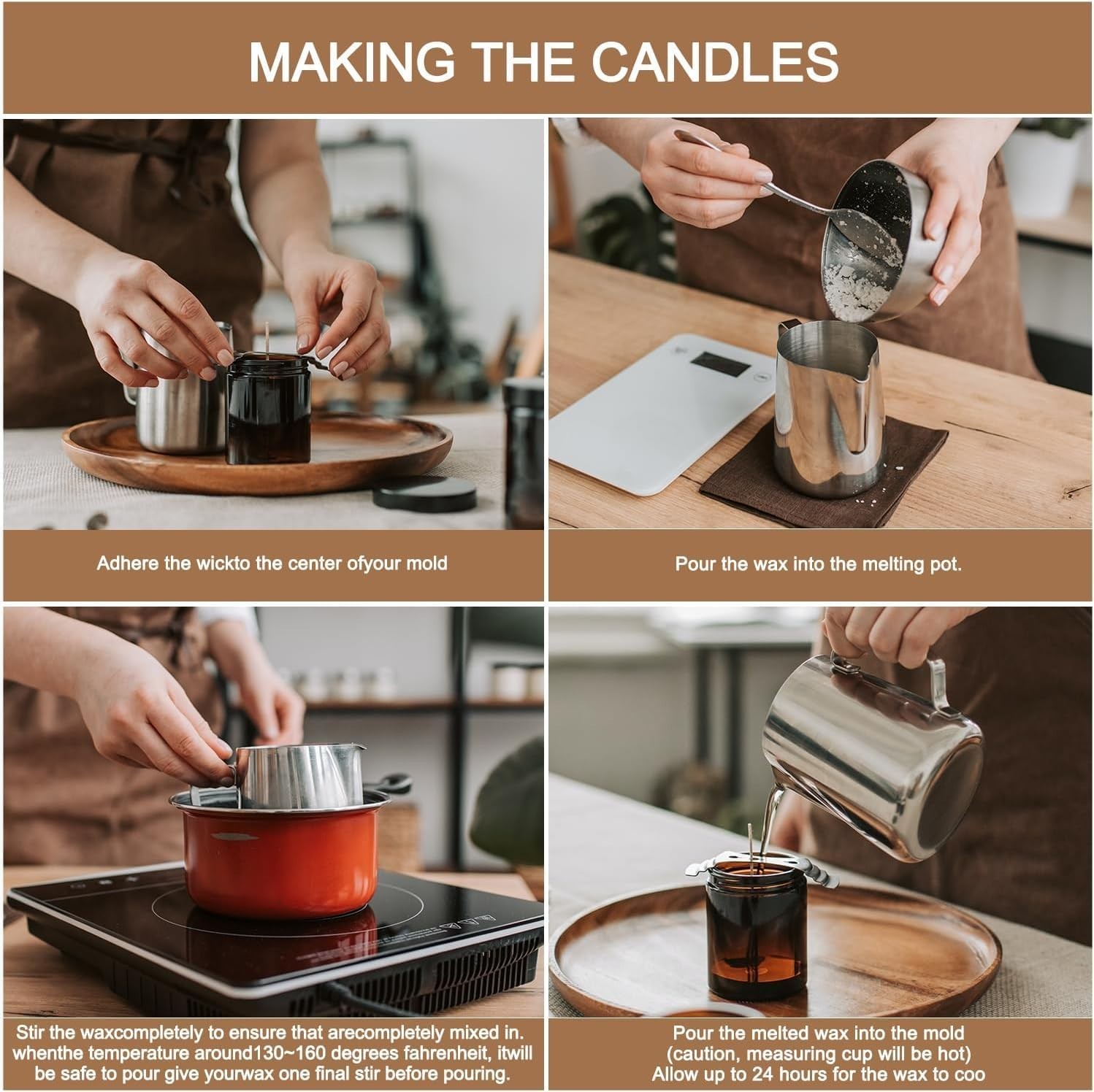 Bulk 20lb Natural Soy Wax for Candle Making - Easy Melt Unscented Flakes for ...