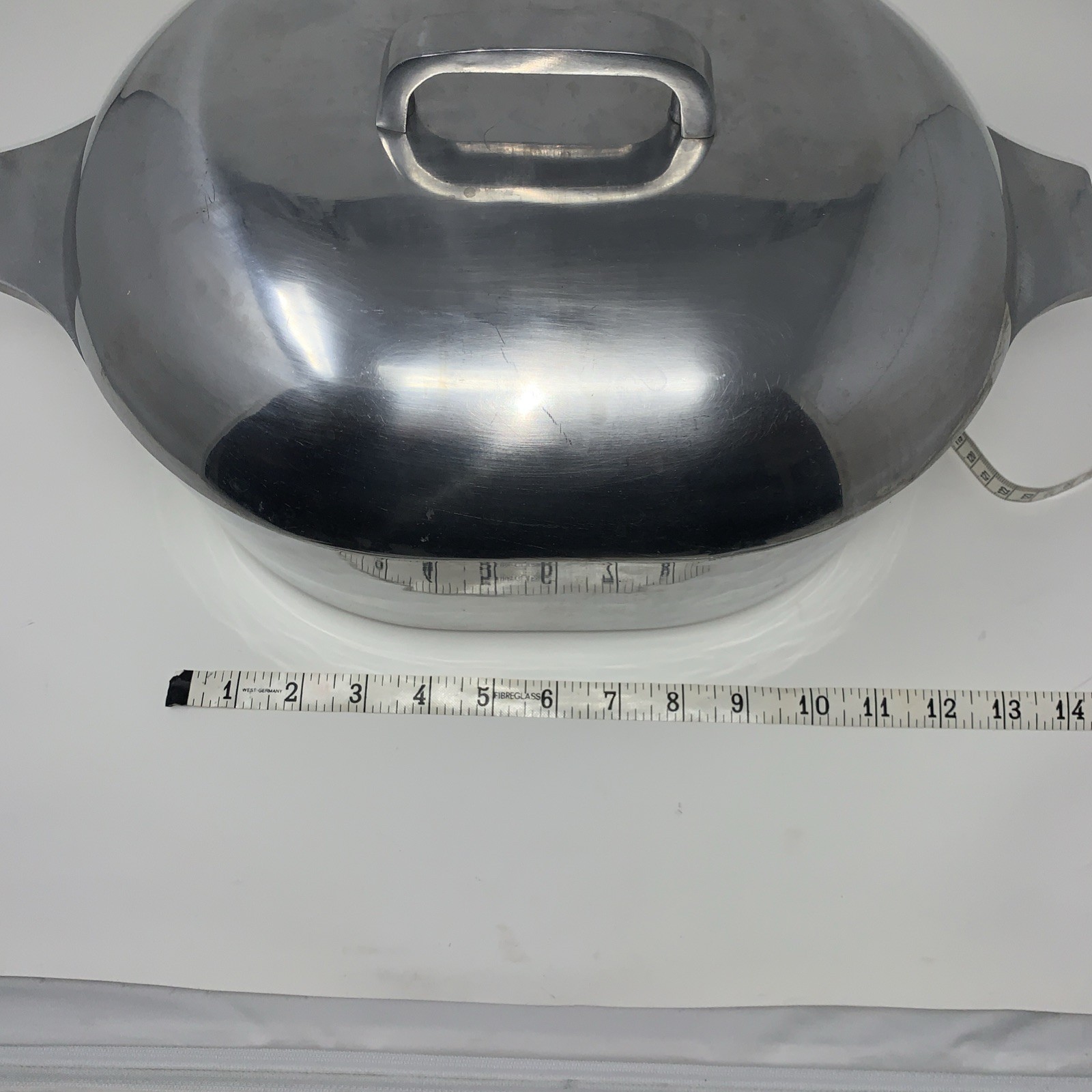 Royalty TM Nasco Oval Roasting, VTG Braising Dutch Oven Heavy Aluminum, Korea