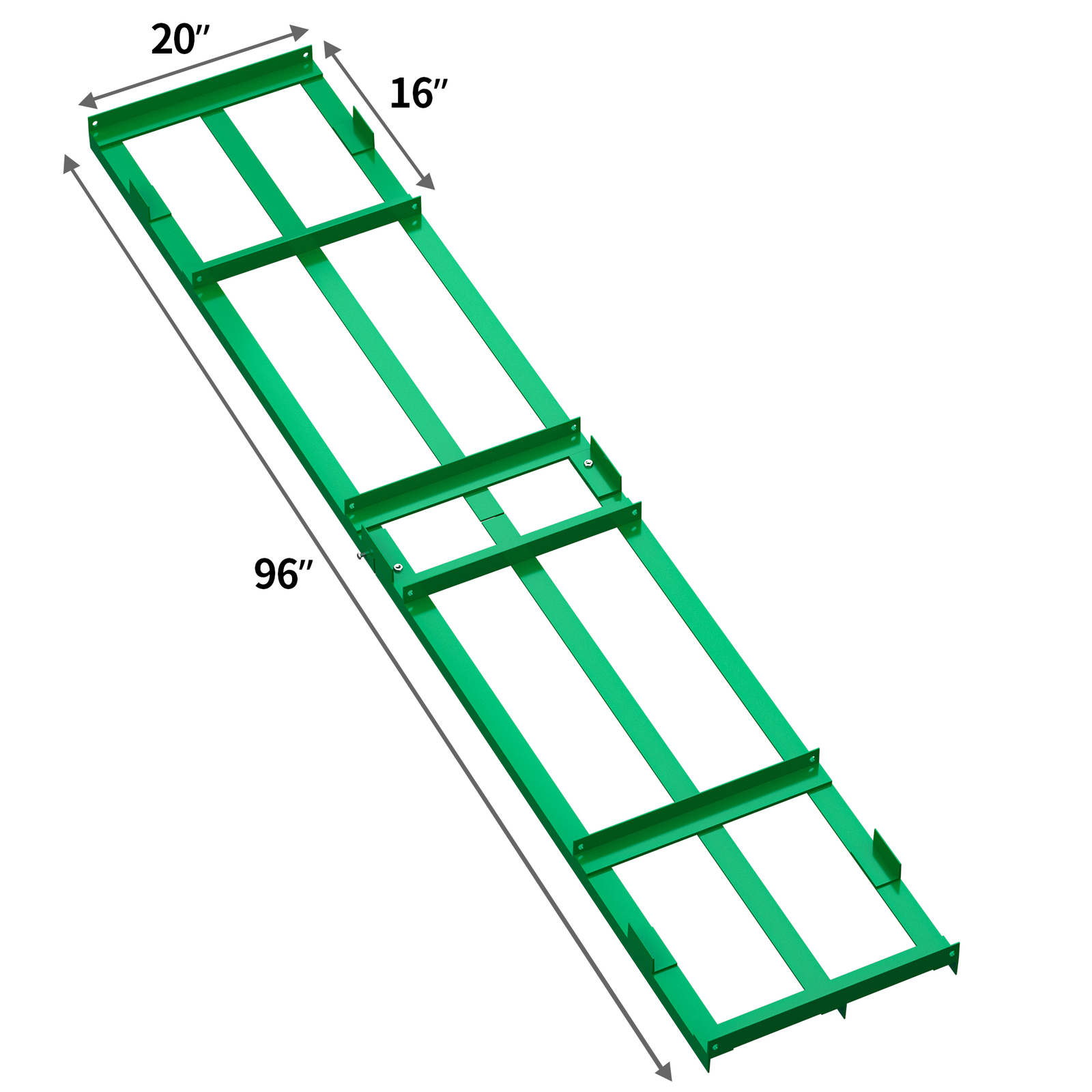 8 Ft Drag Harrow Grader Yard Lawn Leveling Tool for ATV/UTV Tractor W/Chain