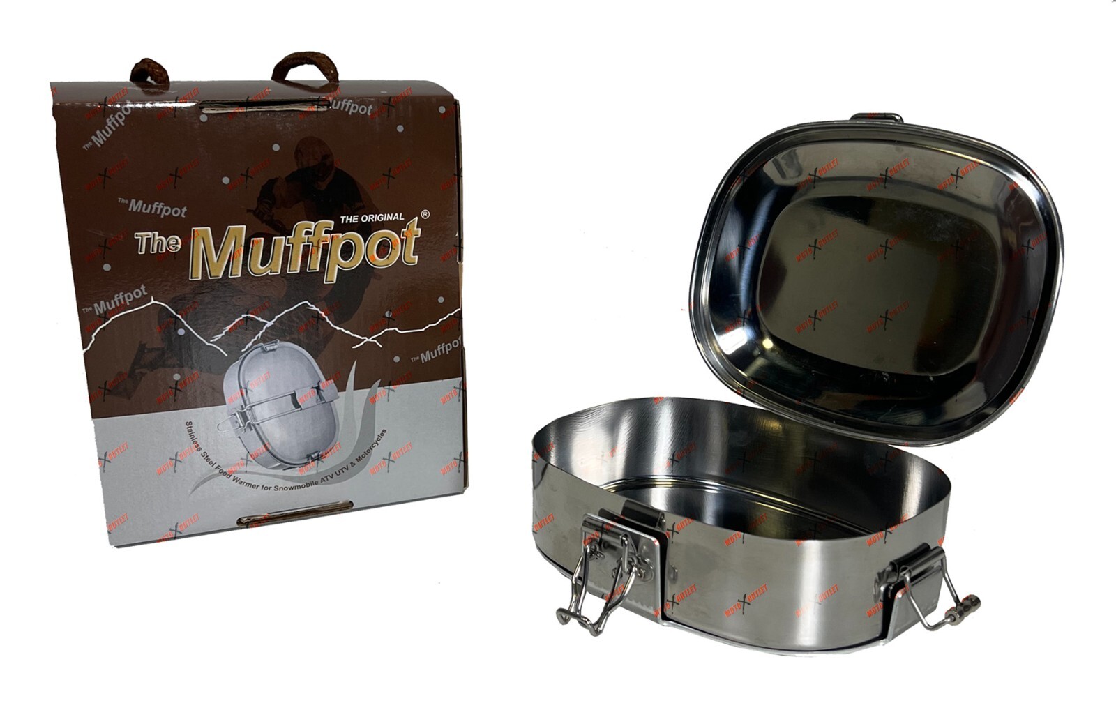 Muff Pot Food Warmer Snowmobile Exhaust Cooker Stainless Muffpot Hot Dogger Atv