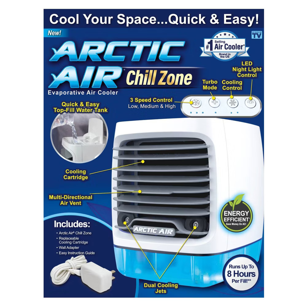 As Seen on TV Arctic Air Chill Portable Air Conditioner Humidifier Fan