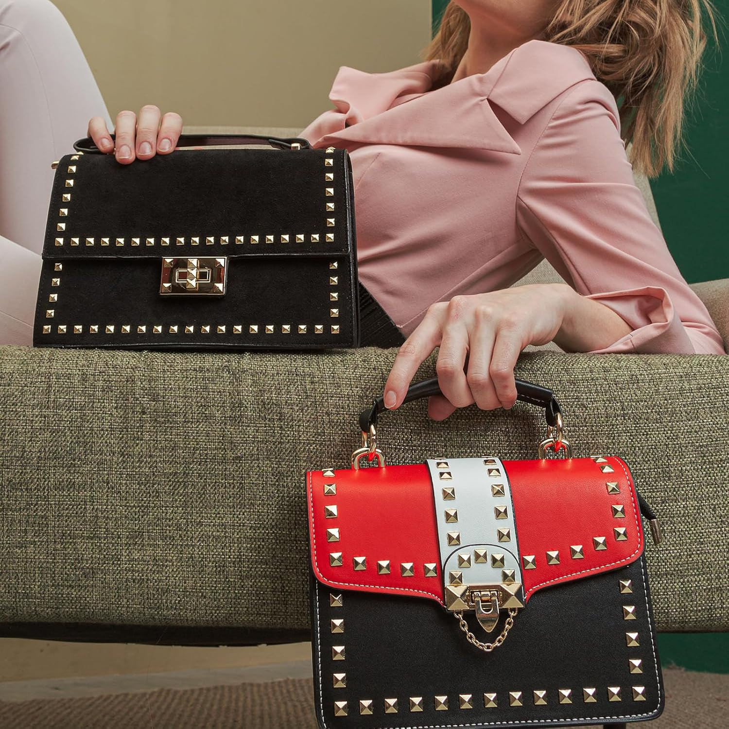 500 Pcs 10mm Silver Pyramid Metal Studs for Clothing Bags and Crafts