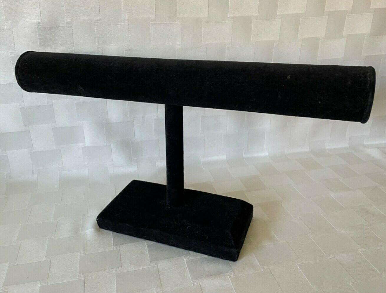 Elegant Black Velvet T-Bar Jewelry Display Stand - Bracelets/Watches/Bangles Org