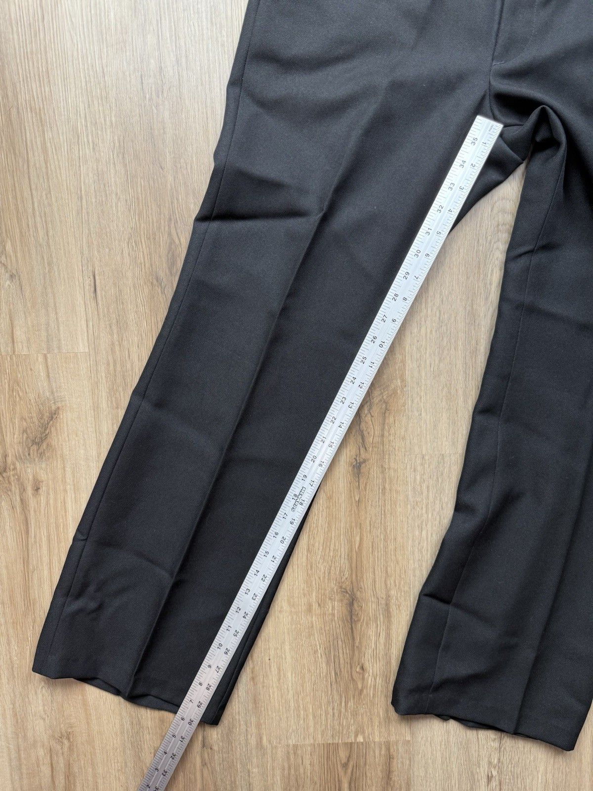 VINTAGE Levi’s Panatela Black Polyester Bootcut Pants Size 33x30 Rockabilly Men