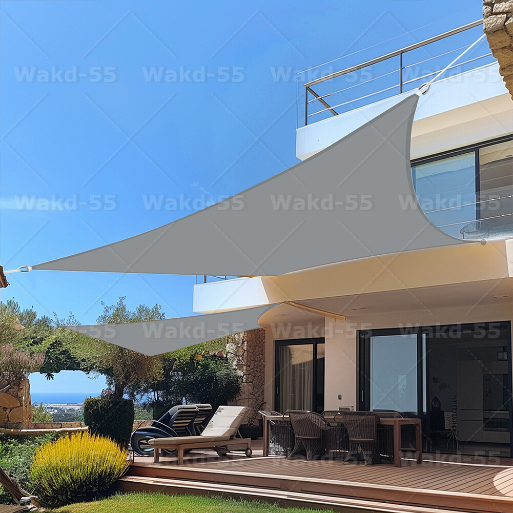 Sun Shade Sail Outdoor Shade Cover with Hardware Kit for Patio Garden Backyard