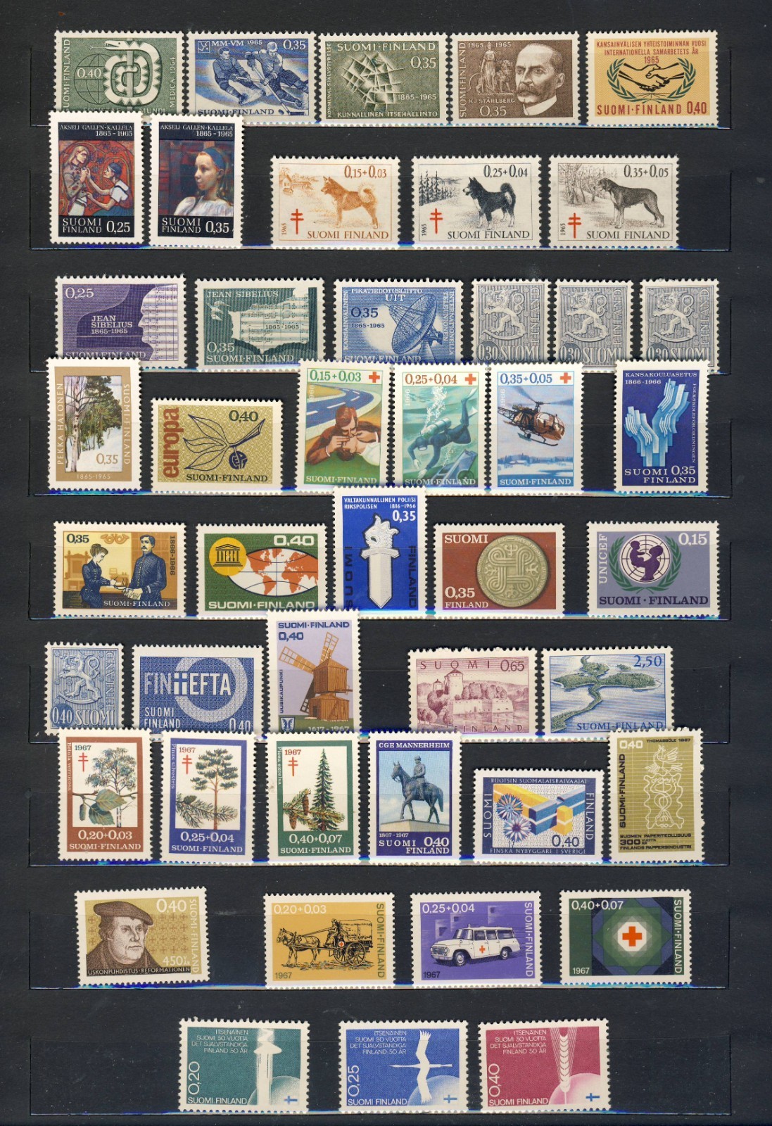 Finland 1963-1967 MNH Lot
