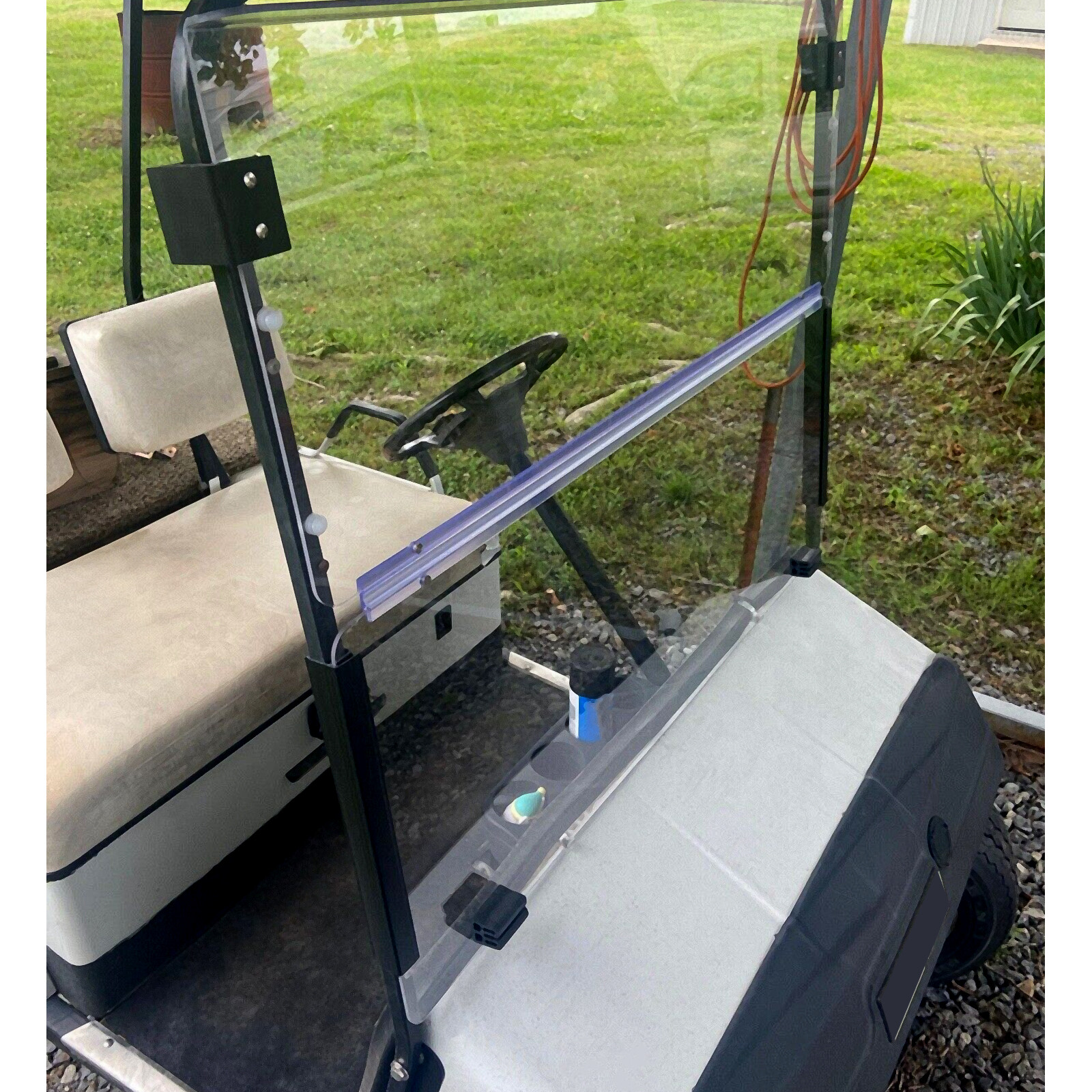 Clear Fold Down Golf Cart Windshield for EZGO Marathon 1986-1994.5