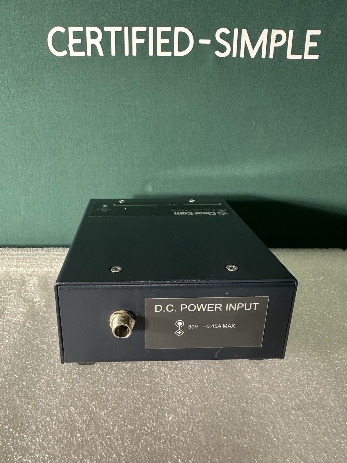 Clear-Com PK-7 REV D – Analog Partyline Power Unit, 22–30V DC, 3 XLR Ports. USED