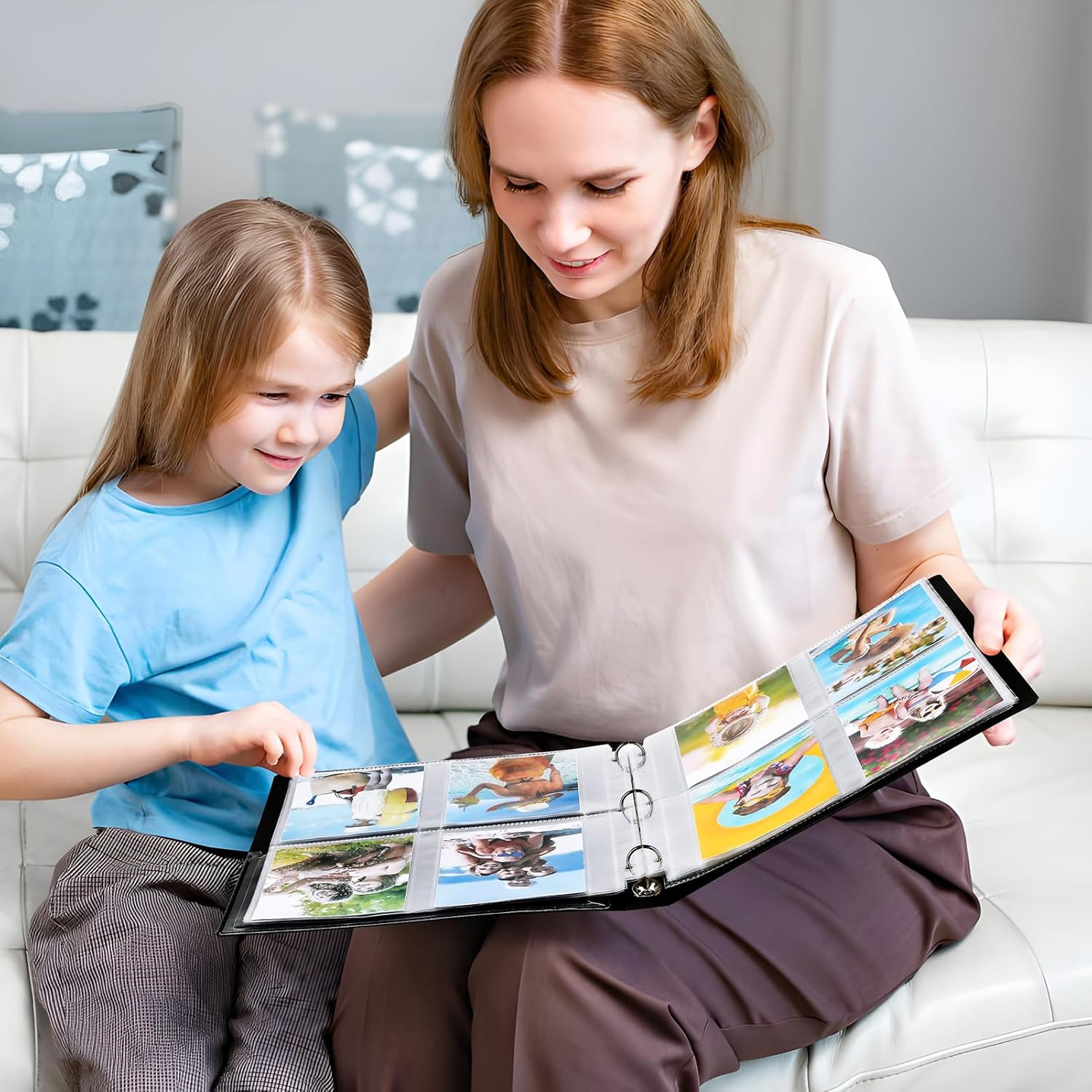 30-Pk 3.5x5 Photo Sleeves for 3-Ring Binder - Holds 240 Photos, Acid-Free