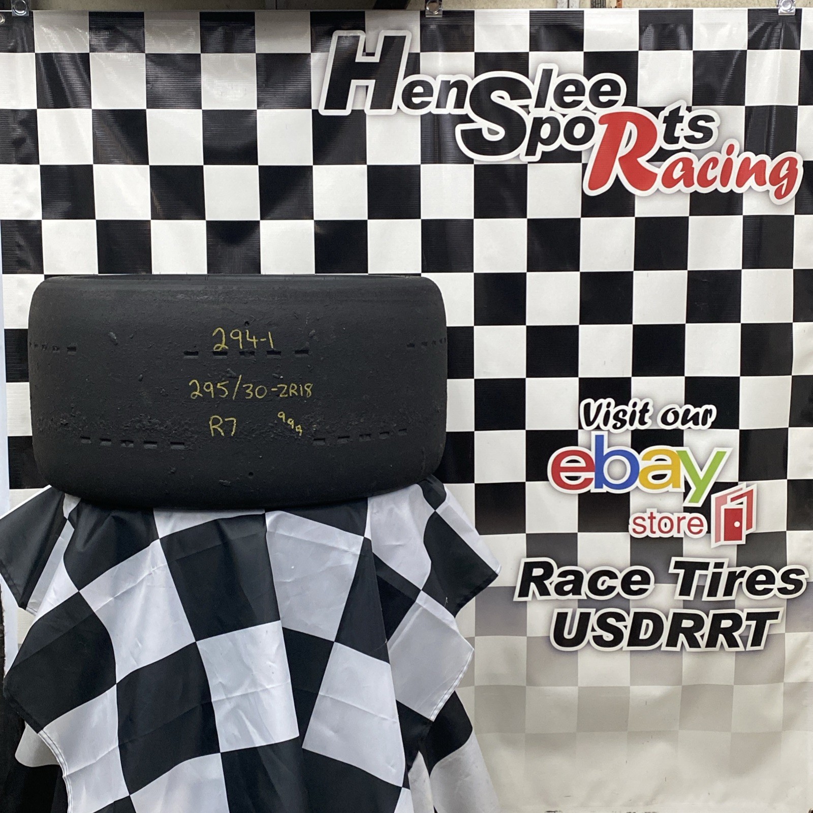 294-1 USDRRT HOOSIER DOT Road Race Tire.      295/30  ZR18   R7