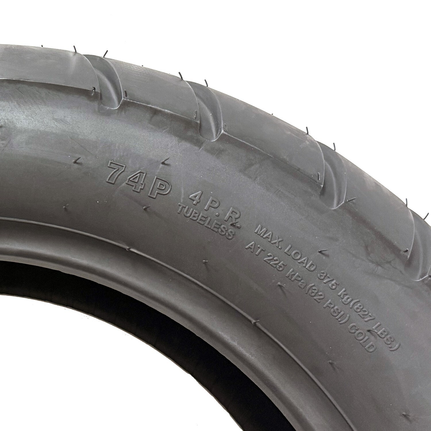 MMG 160/80-15 (74P) Rear Motorcycle Tire - Tubeless Black Wall DOT Street