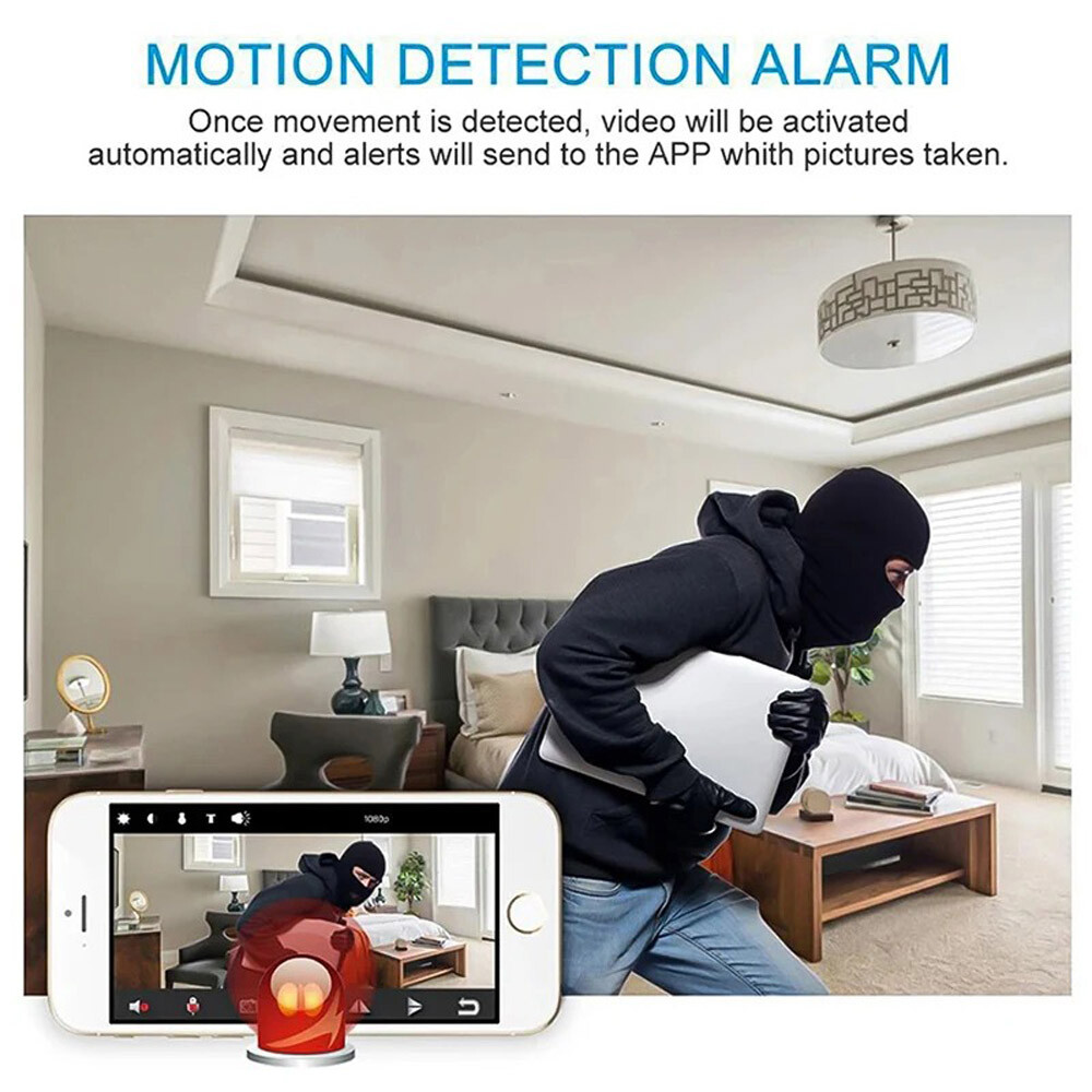 2025 Smart Mini WiFi Camera Wireless 1080P HD Night Cam w/Battery Home Security