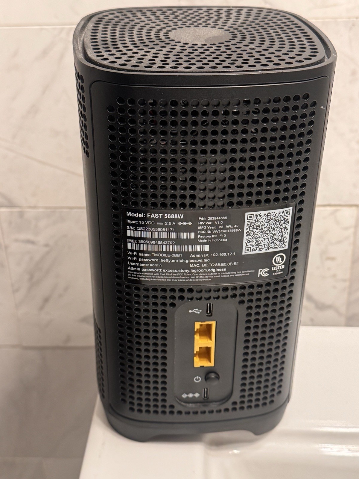 T-Mobile Home Internet Fast 5688W 5G 4G LTE Wi-Fi Internet Gateway 🔥Works🔥