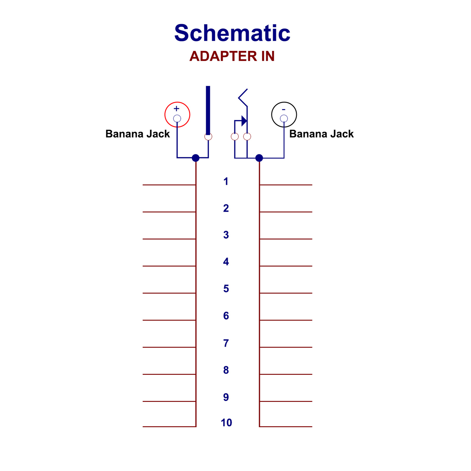 1X Power Distribution Board 3 Inputs 2 x 10 Outputs for DC AC Voltage PCB005