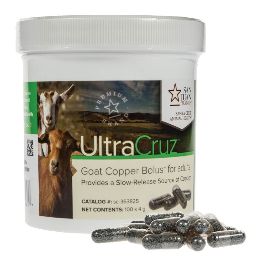 UltraCruz Goat Copper Bolus Supplement for Adult Goats, 100 Count X 4 Grams