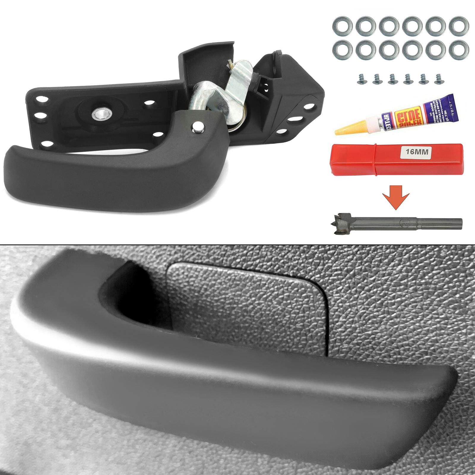 Door Handle Repair Kit Interior Inside LH For 07-13 Chevy Silverado GMC Sierra