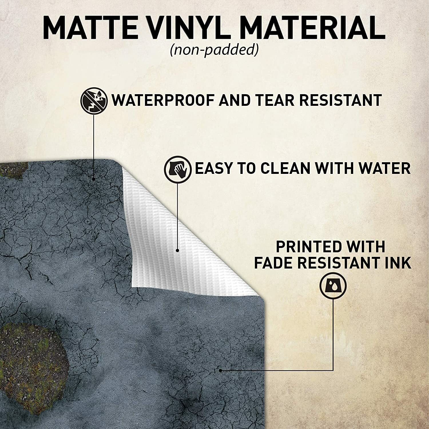 Battle Game Mat - 48x72 - Dungeons & Dragons Tabletop Role Playing Map