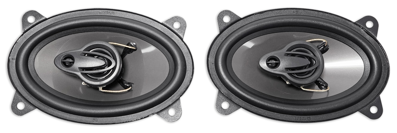 Pair Rockville RV46.3A 4x6" 3-Way Car Speakers 500 Watts/70 Watts RMS CEA Rated