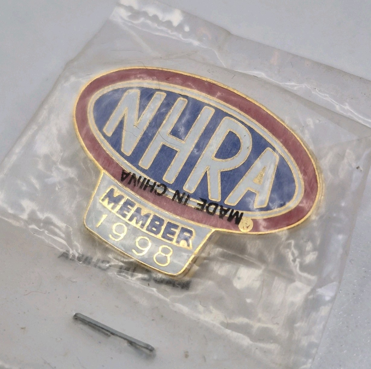 VTG 1998 NHRA CHAMPIONSHIP DRAG RACING MEMBER HAT LAPEL PIN 1998 NIP