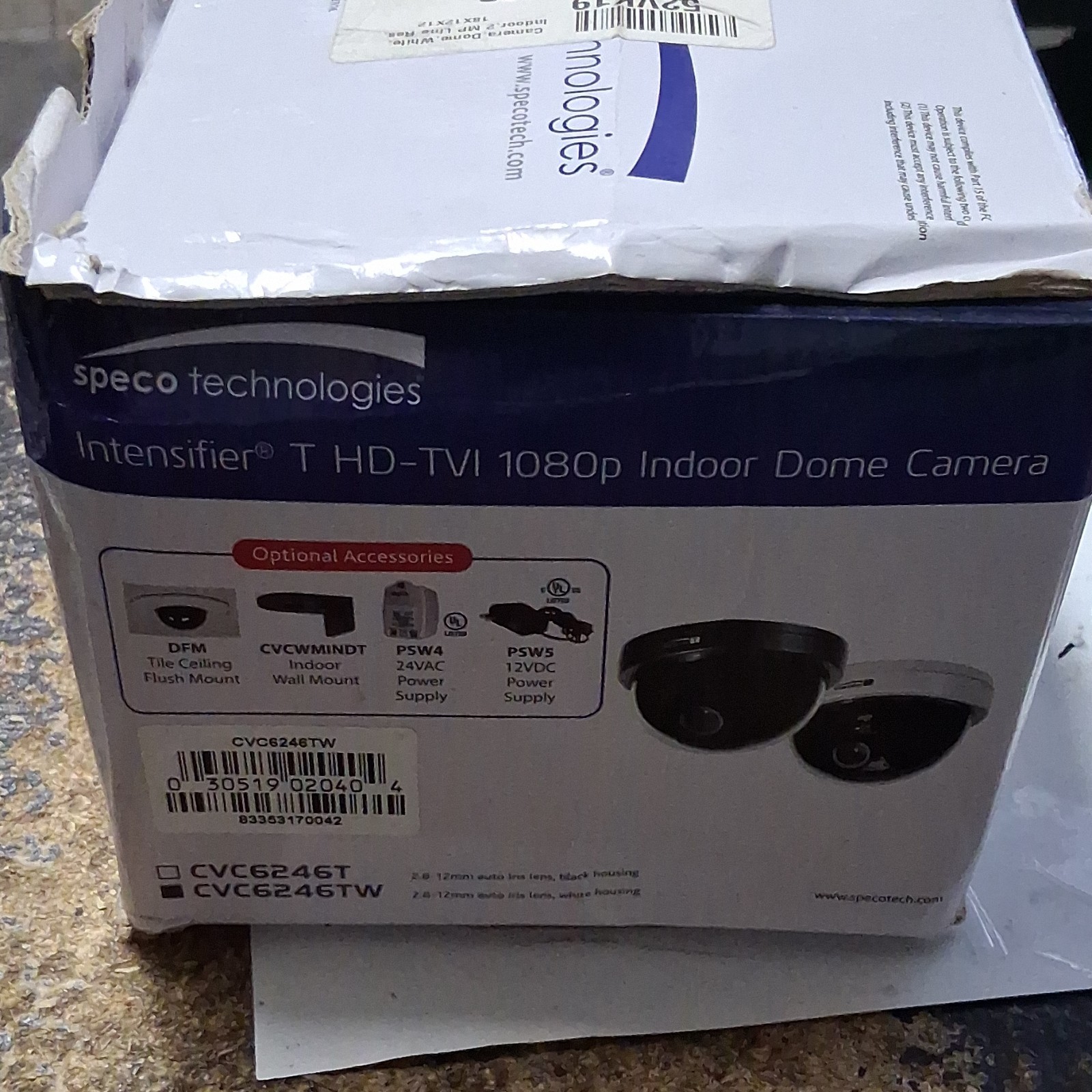 Speco Technologies HD-TVI Dome Camera CVC6246TW WDR Day/Night CCTV