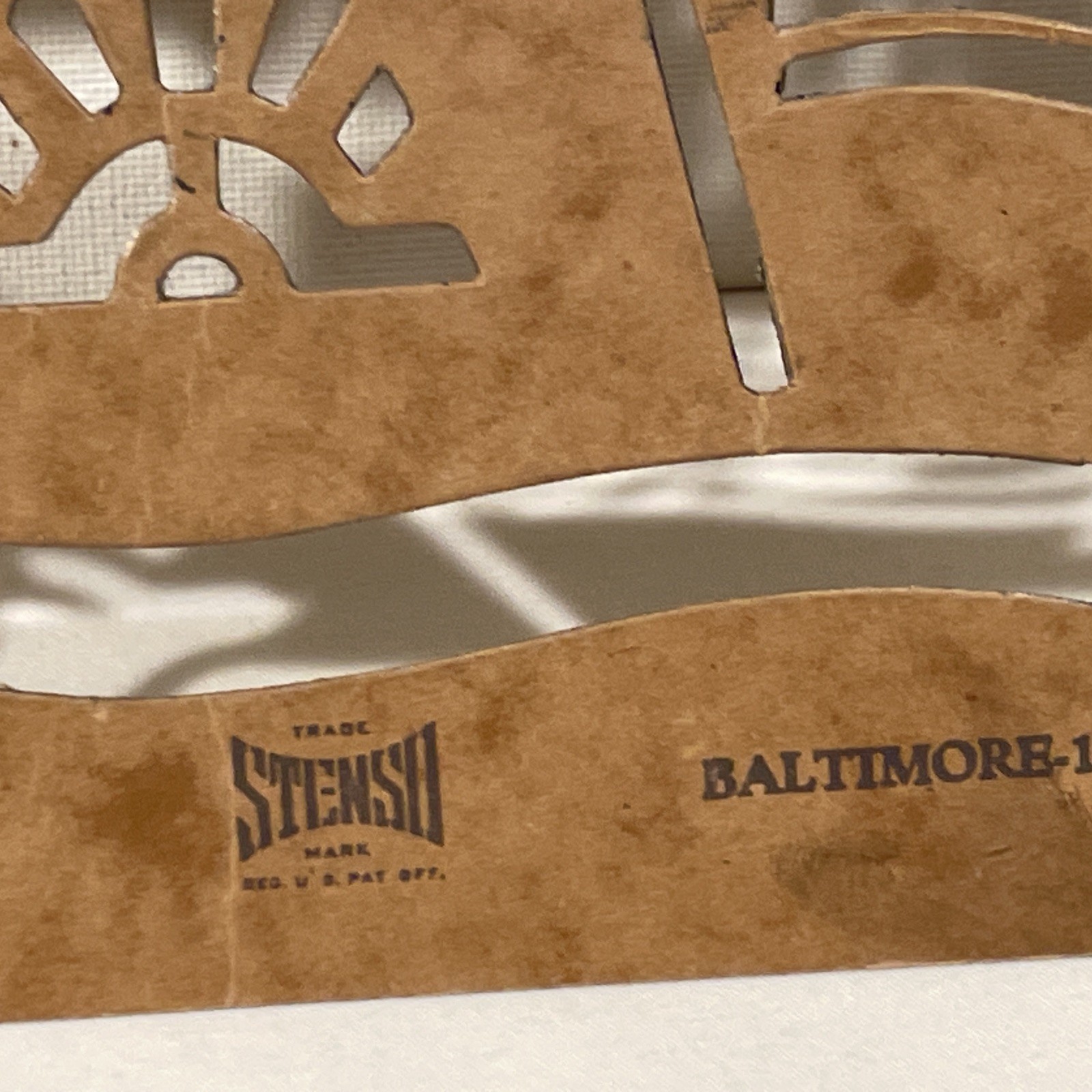 Vintage 1960’s Stenso Lettering Co - Lettering Guide Stencil No. 12, 1/2 Inch